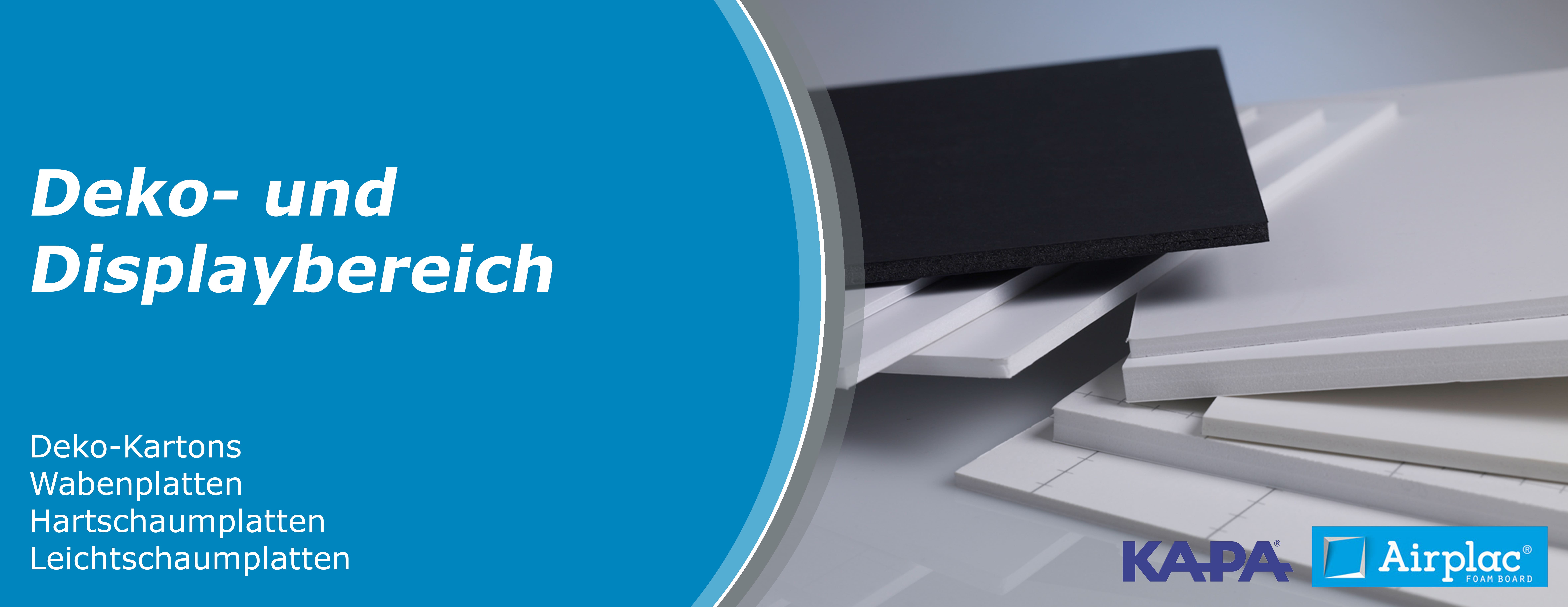 Kartons, Wabenplatten, Hartschaumplatten und LEichtschaumplatten